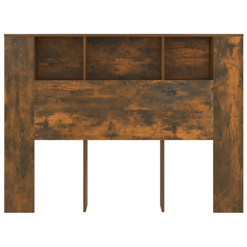 Hoofdbordkast 140x18,5x104,5 cm gerookt eikenkleurig is nu te koop bij PeponiXL, paradijselijk wonen!