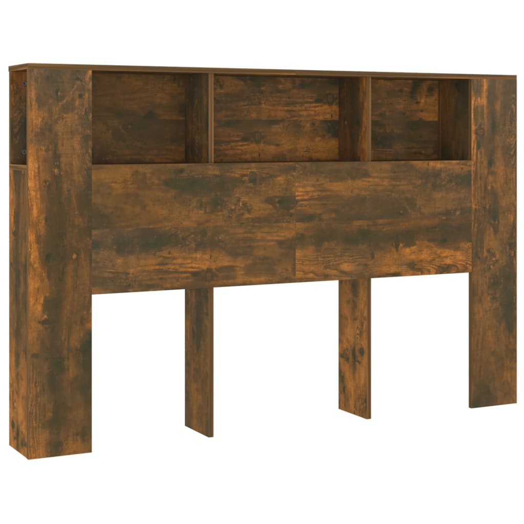 Hoofdbordkast 160x18,5x104,5 cm gerookt eikenkleurig is nu te koop bij PeponiXL, paradijselijk wonen!
