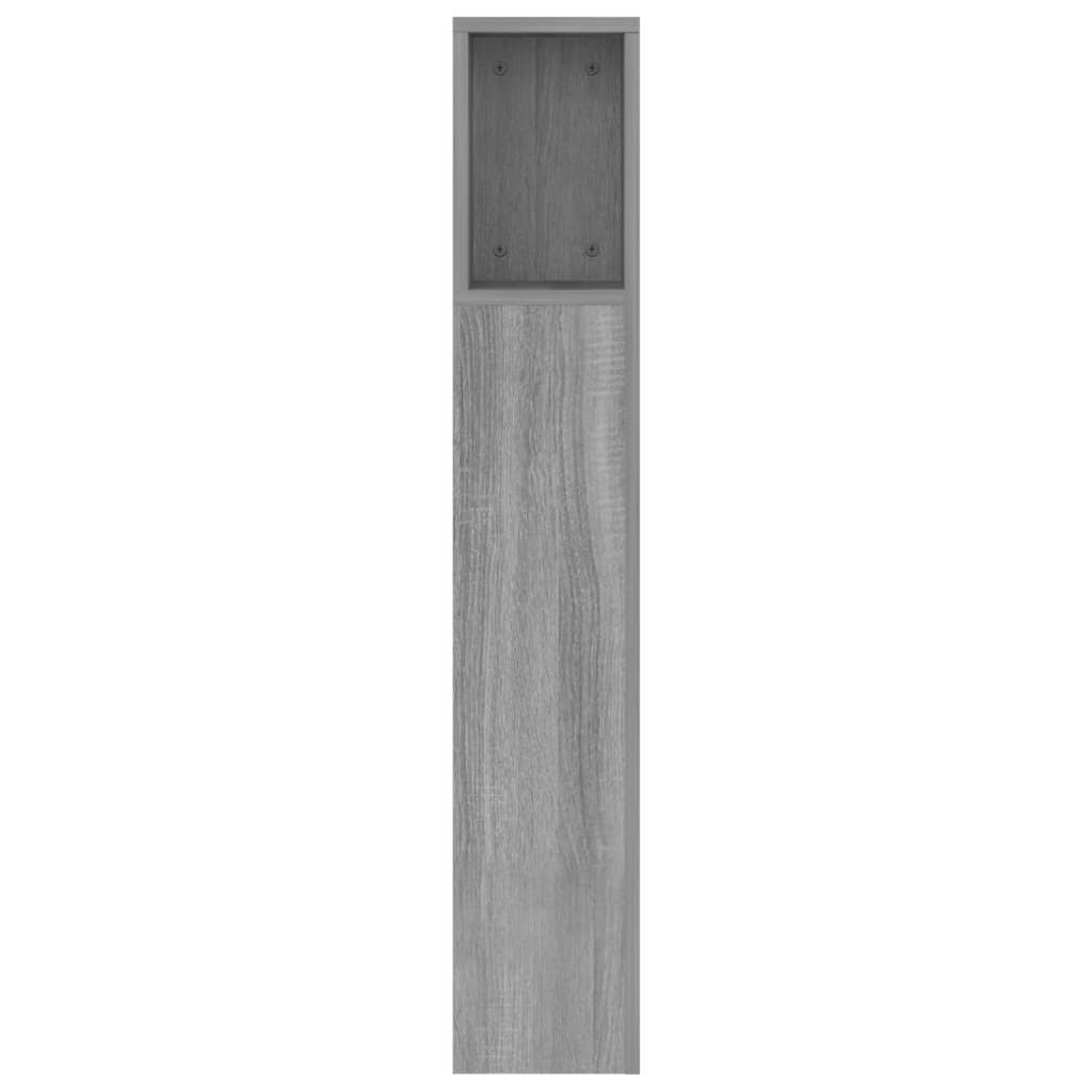 Hoofdbordkast 160x18,5x104,5 cm grijs sonoma eikenkleurig is nu te koop bij PeponiXL, paradijselijk wonen!