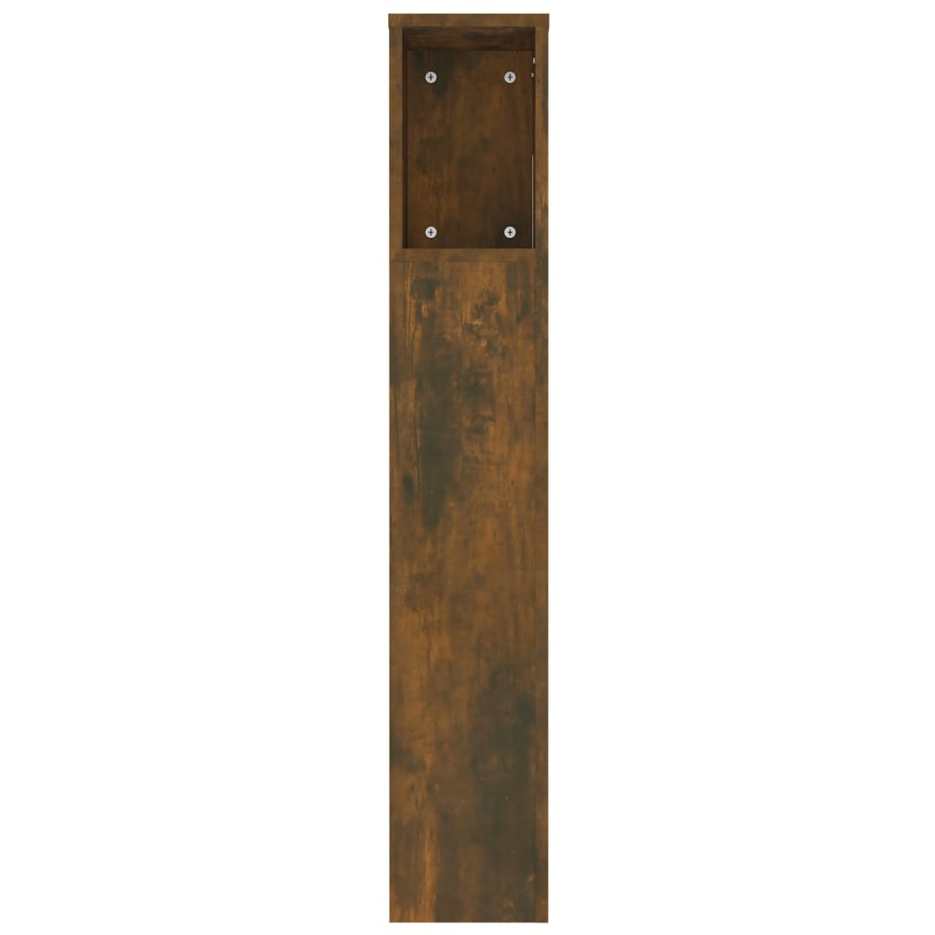 Hoofdbordkast 220x18,5x104,5 cm gerookt eikenkleurig is nu te koop bij PeponiXL, paradijselijk wonen!