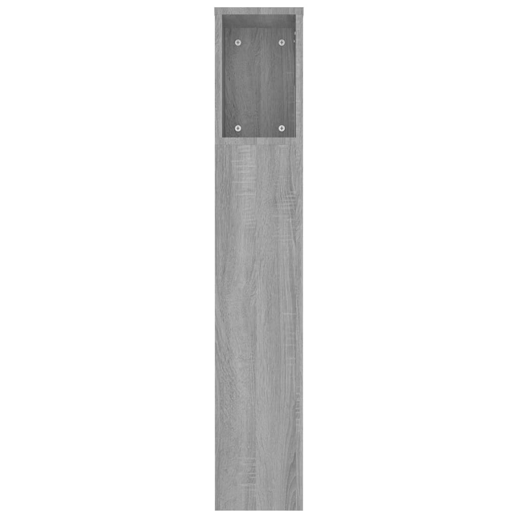 Hoofdbordkast 220x18,5x104,5 cm grijs sonoma eikenkleurig is nu te koop bij PeponiXL, paradijselijk wonen!