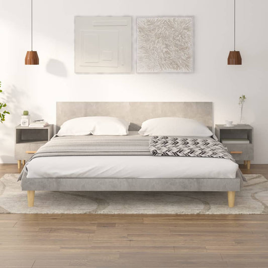 Nachtkastjes 2 st 40x35x47 cm betongrijs is nu te koop bij PeponiXL, paradijselijk wonen!