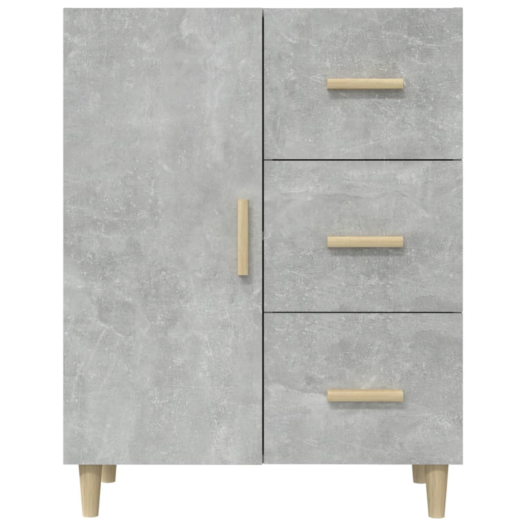 Dressoir 69,5x34x90 cm bewerkt hout betongrijs is nu te koop bij PeponiXL, paradijselijk wonen!