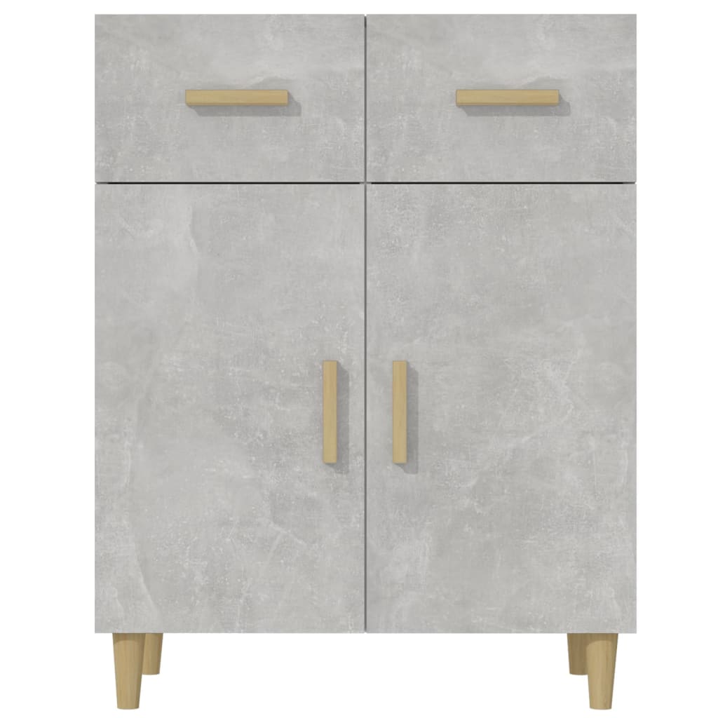 Dressoir 69,5x34x89 cm bewerkt hout betongrijs is nu te koop bij PeponiXL, paradijselijk wonen!