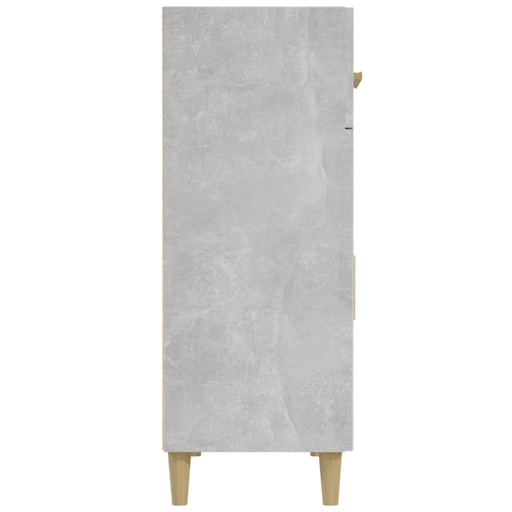 Dressoir 69,5x34x89 cm bewerkt hout betongrijs is nu te koop bij PeponiXL, paradijselijk wonen!