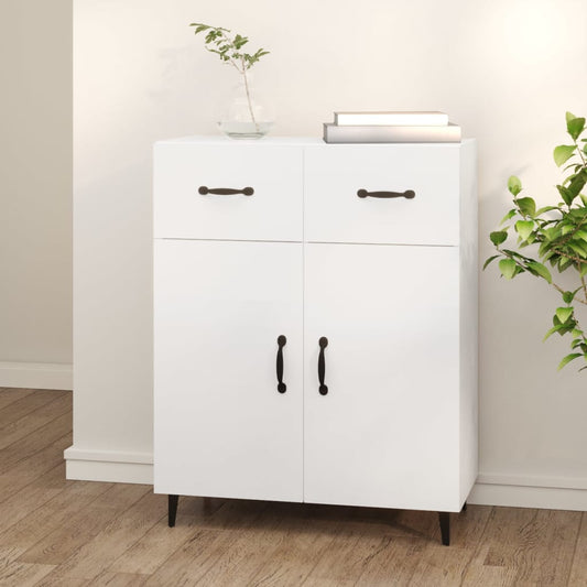 Dressoir 69,5x34x90 cm bewerkt hout wit is nu te koop bij PeponiXL, paradijselijk wonen!