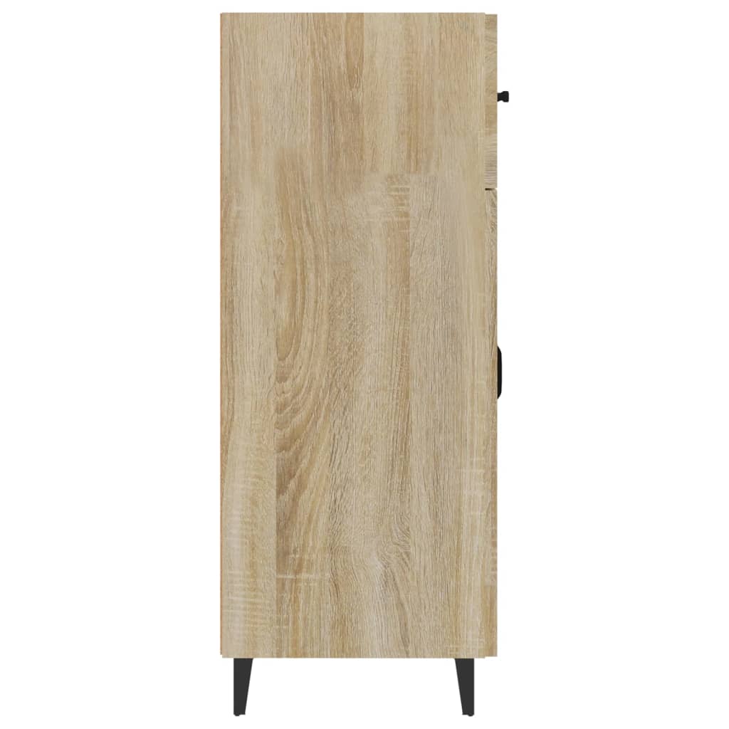 Dressoir 69,5x34x90 cm bewerkt hout sonoma eikenkleurig is nu te koop bij PeponiXL, paradijselijk wonen!