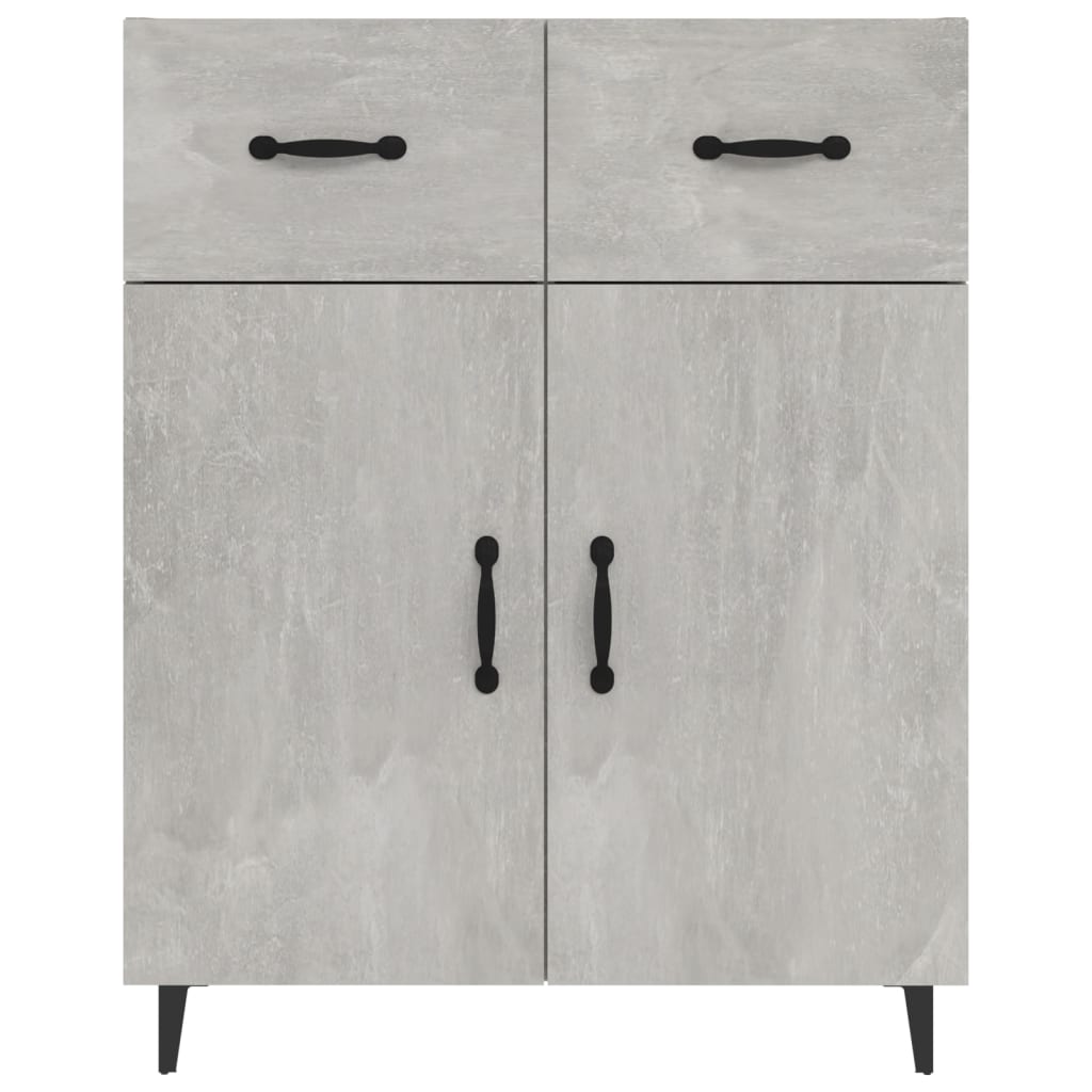 Dressoir 69,5x34x90 cm bewerkt hout betongrijs is nu te koop bij PeponiXL, paradijselijk wonen!