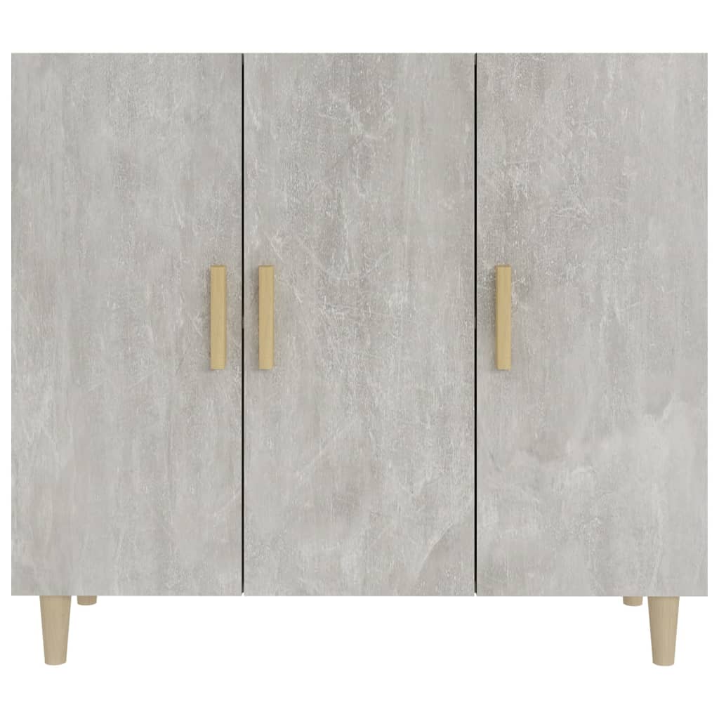 Dressoir 90x34x80 cm bewerkt hout betongrijs is nu te koop bij PeponiXL, paradijselijk wonen!