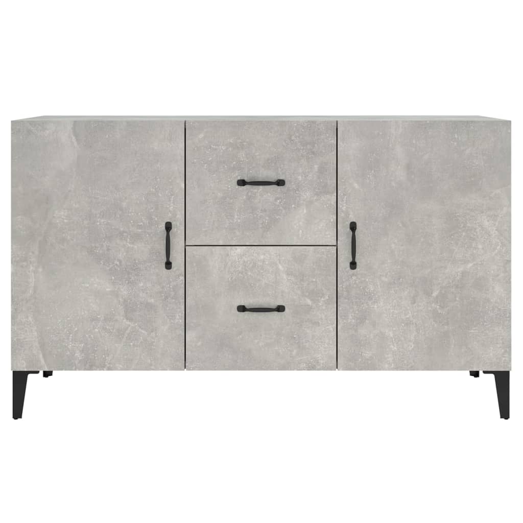 Dressoir 100x36x60 cm bewerkt hout betongrijs is nu te koop bij PeponiXL, paradijselijk wonen!