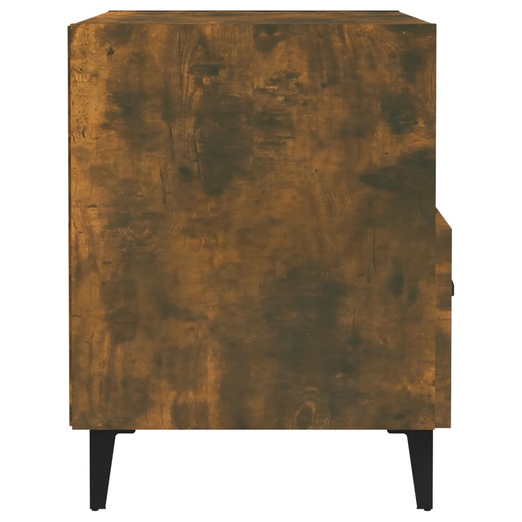 Nachtkastjes 2 st bewerkt hout gerookt eikenkleurig is nu te koop bij PeponiXL, paradijselijk wonen!