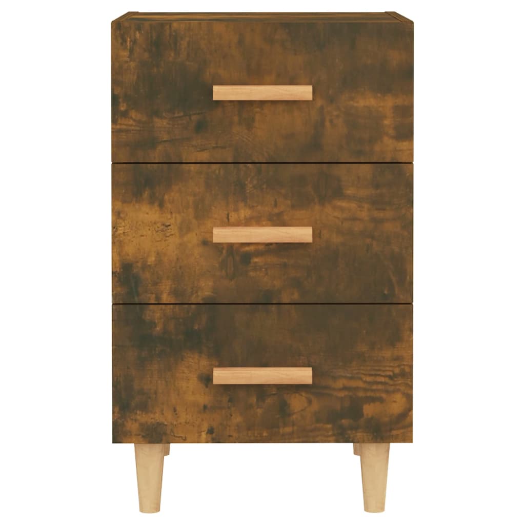 Nachtkastje 40x40x66 cm bewerkt hout gerookt eikenkleurig is nu te koop bij PeponiXL, paradijselijk wonen!