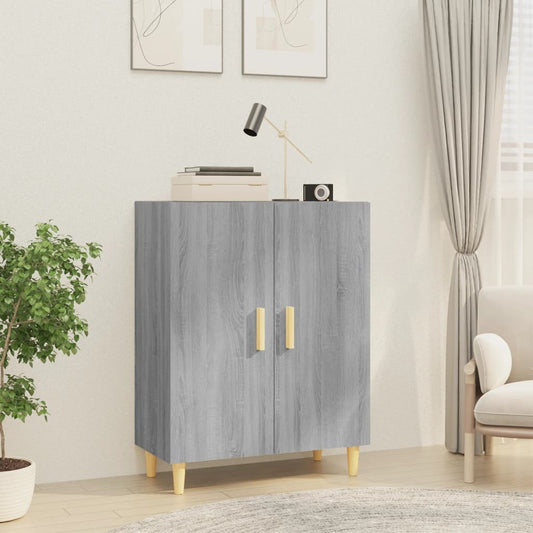 Dressoir 70x34x90 cm bewerkt hout grijs sonoma eikenkleurig is nu te koop bij PeponiXL, paradijselijk wonen!