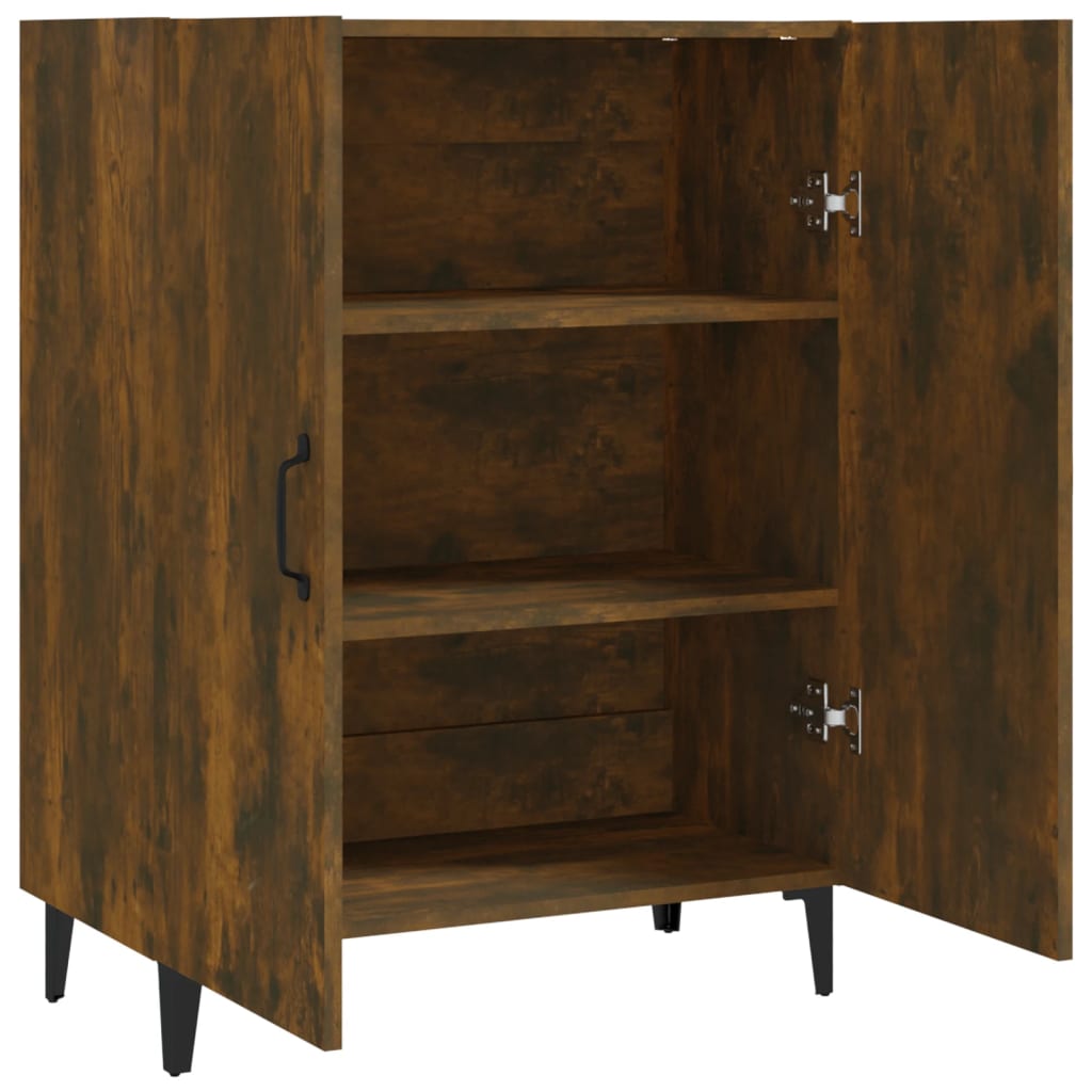 Dressoir 70x34x90 cm bewerkt hout gerookt eikenkleurig is nu te koop bij PeponiXL, paradijselijk wonen!