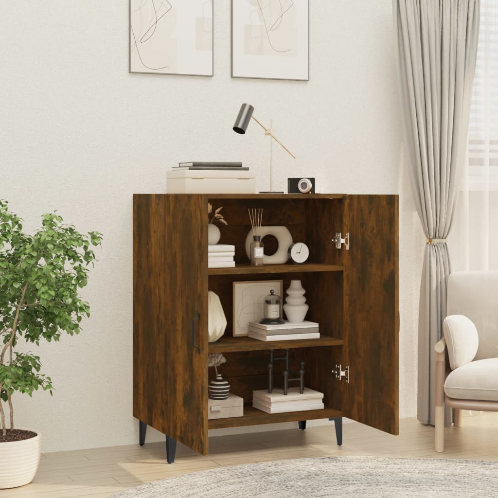 Dressoir 70x34x90 cm bewerkt hout gerookt eikenkleurig is nu te koop bij PeponiXL, paradijselijk wonen!