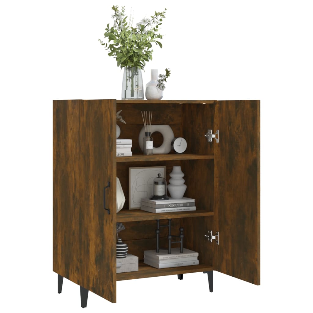 Dressoir 70x34x90 cm bewerkt hout gerookt eikenkleurig is nu te koop bij PeponiXL, paradijselijk wonen!