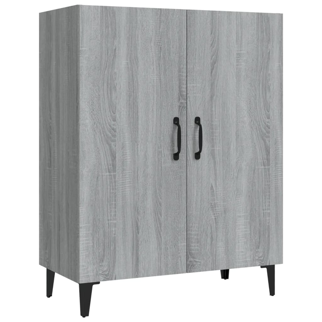 Dressoir 70x34x90 cm bewerkt hout grijs sonoma eikenkleurig is nu te koop bij PeponiXL, paradijselijk wonen!