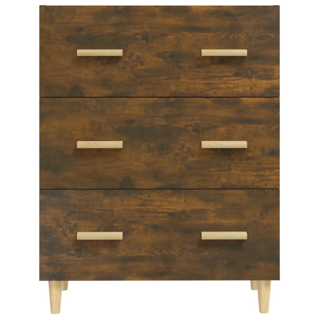 Dressoir 70x34x90 cm bewerkt hout gerookt eikenkleurig is nu te koop bij PeponiXL, paradijselijk wonen!