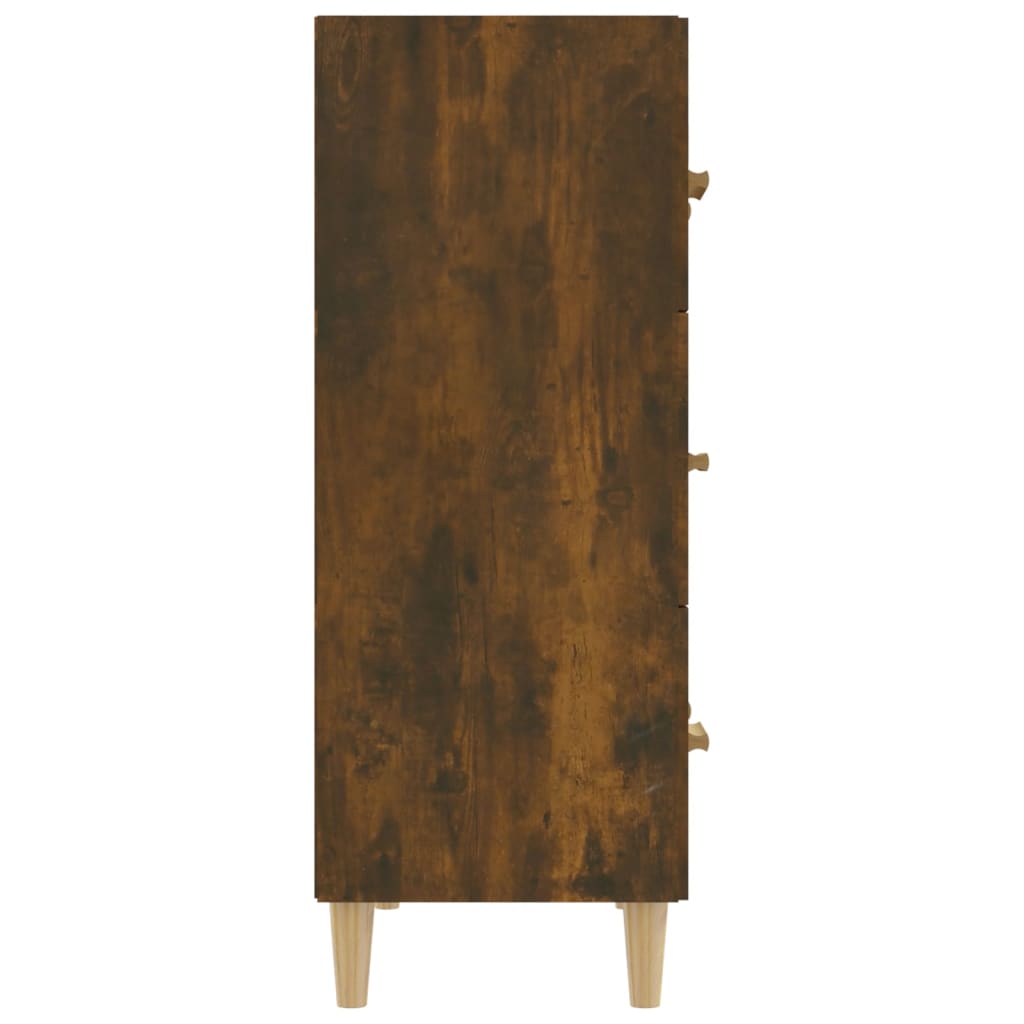 Dressoir 70x34x90 cm bewerkt hout gerookt eikenkleurig is nu te koop bij PeponiXL, paradijselijk wonen!
