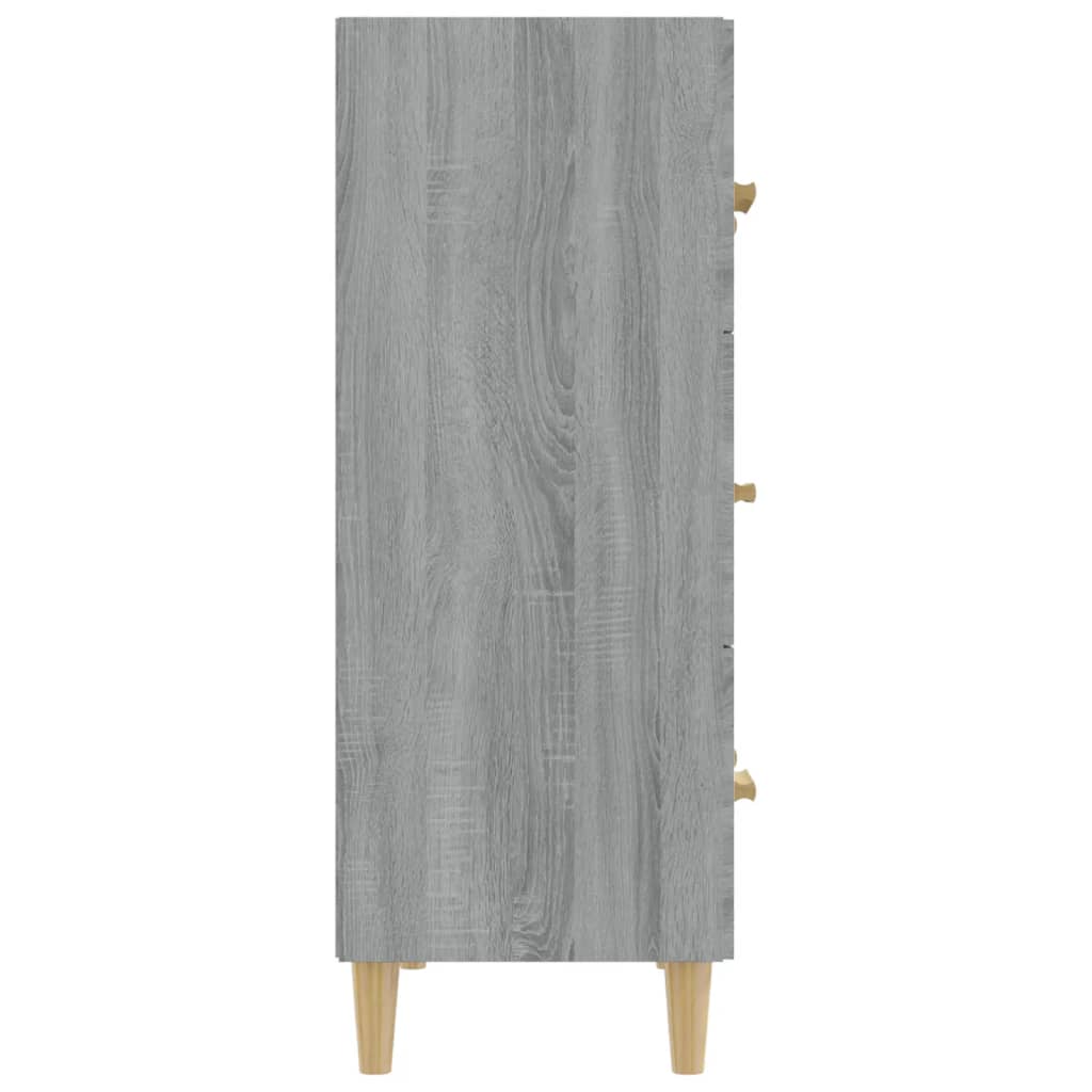 Dressoir 70x34x90 cm bewerkt hout grijs sonoma eikenkleurig is nu te koop bij PeponiXL, paradijselijk wonen!