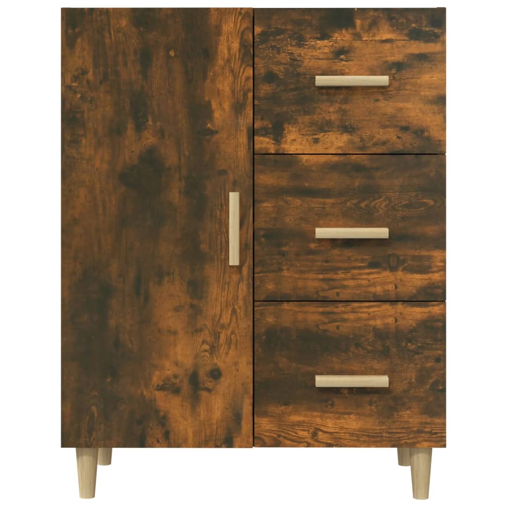 Dressoir 69,5x34x90 cm bewerkt hout gerookt eikenkleurig is nu te koop bij PeponiXL, paradijselijk wonen!