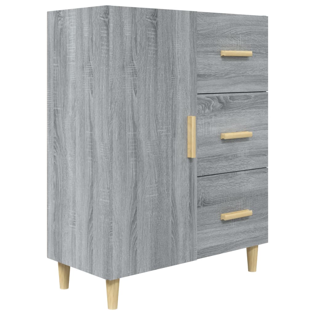 Dressoir 69,5x34x90 cm bewerkt hout grijs sonoma eikenkleurig is nu te koop bij PeponiXL, paradijselijk wonen!