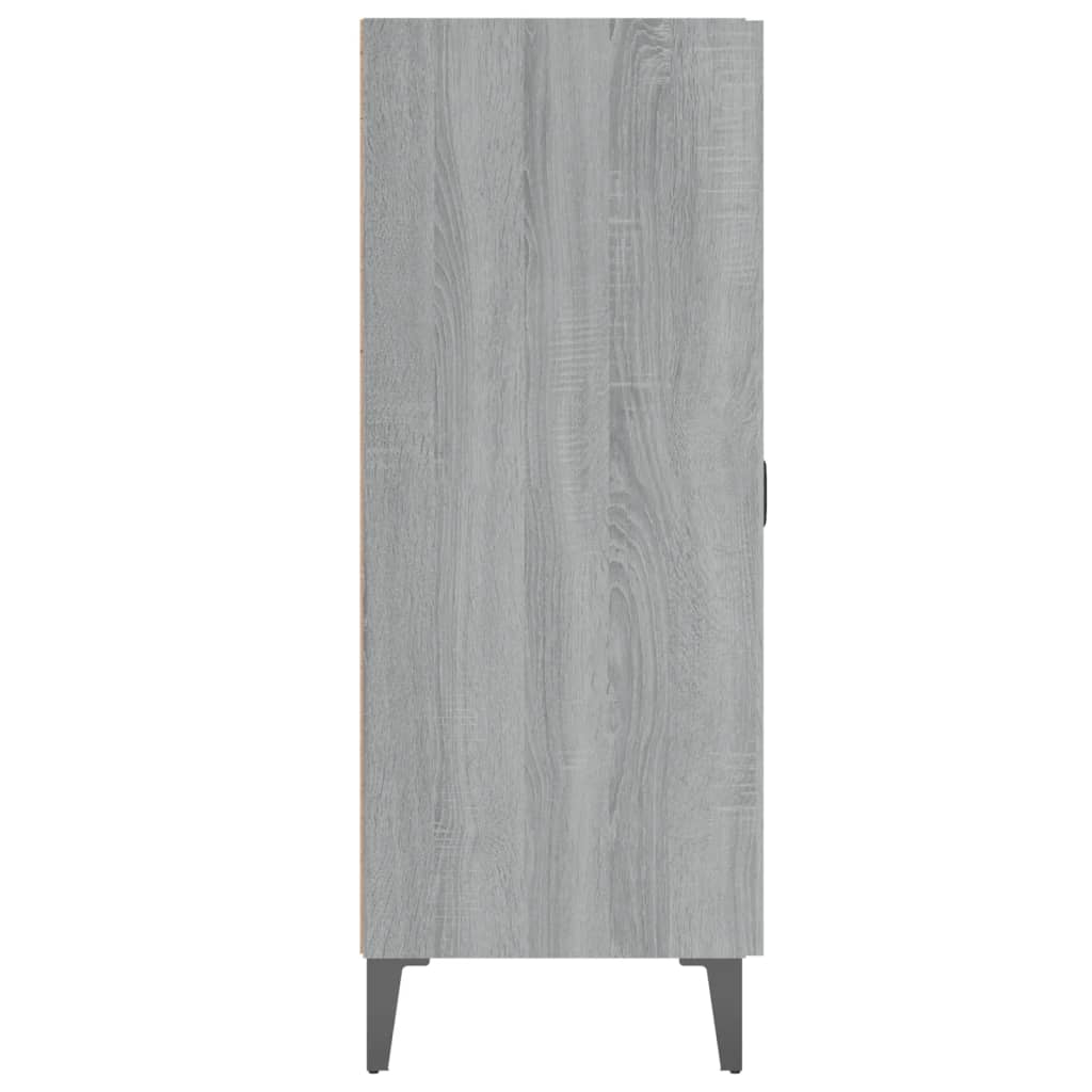 Dressoir 69,5x34x90 cm bewerkt hout grijs sonoma eikenkleurig is nu te koop bij PeponiXL, paradijselijk wonen!