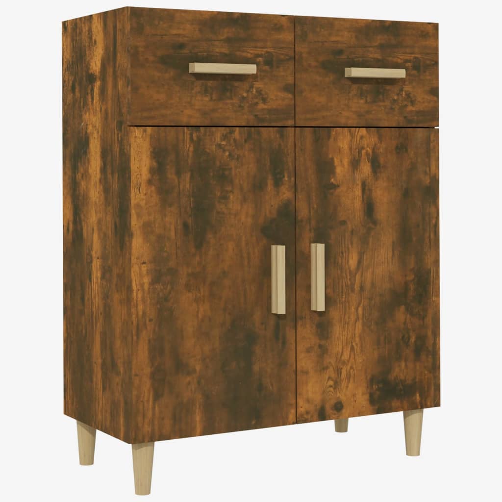 Dressoir 69,5x34x89 cm bewerkt hout gerookt eikenkleurig is nu te koop bij PeponiXL, paradijselijk wonen!