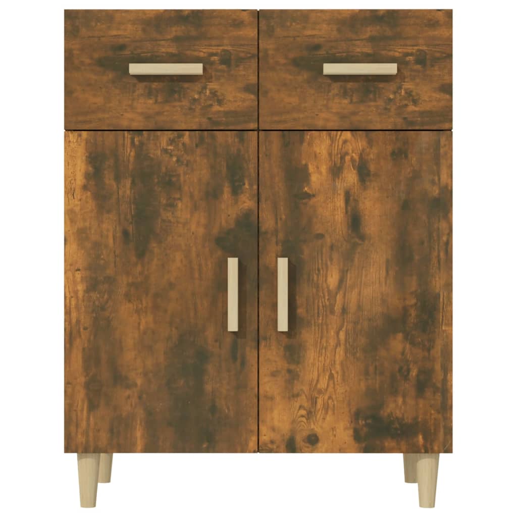 Dressoir 69,5x34x89 cm bewerkt hout gerookt eikenkleurig is nu te koop bij PeponiXL, paradijselijk wonen!