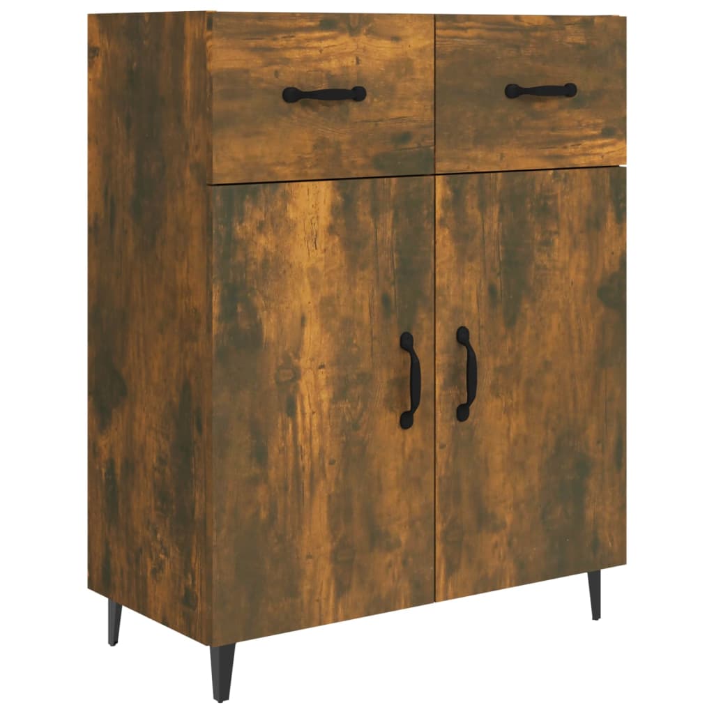 Dressoir 69,5x34x90 cm bewerkt hout gerookt eikenkleurig is nu te koop bij PeponiXL, paradijselijk wonen!