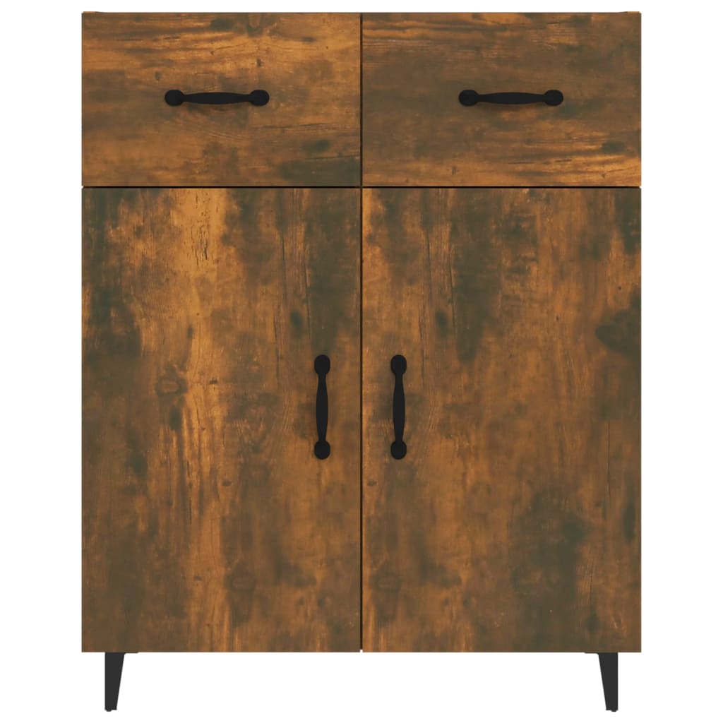 Dressoir 69,5x34x90 cm bewerkt hout gerookt eikenkleurig is nu te koop bij PeponiXL, paradijselijk wonen!