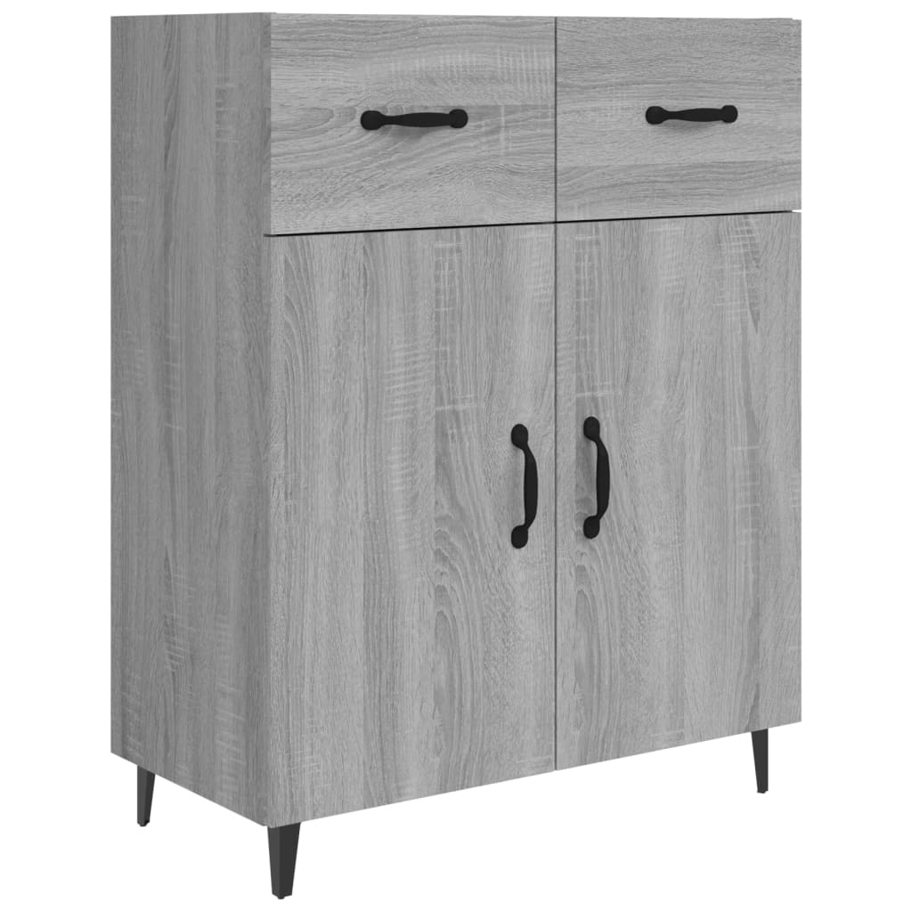 Dressoir 69,5x34x90 cm bewerkt hout grijs sonoma eikenkleurig is nu te koop bij PeponiXL, paradijselijk wonen!