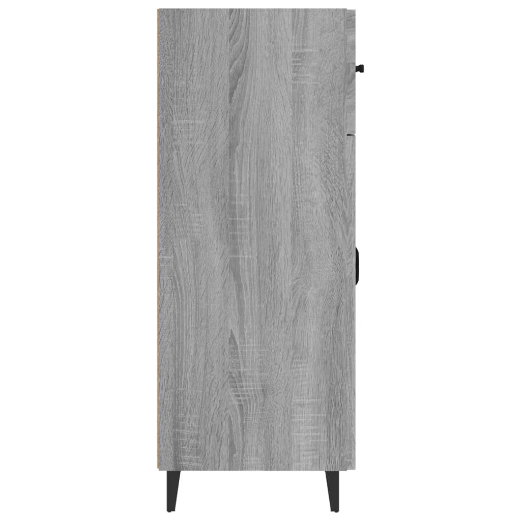 Dressoir 69,5x34x90 cm bewerkt hout grijs sonoma eikenkleurig is nu te koop bij PeponiXL, paradijselijk wonen!