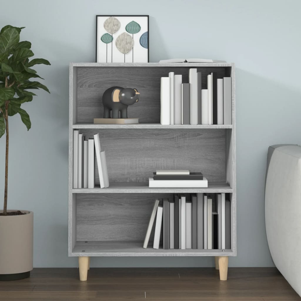 Dressoir 69,5x32,5x90 cm bewerkt hout grijs sonoma eikenkleurig is nu te koop bij PeponiXL, paradijselijk wonen!