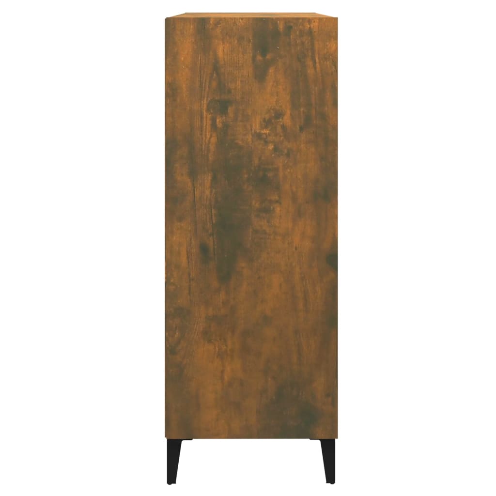 Dressoir 69,5x32,5x90 cm bewerkt hout gerookt eikenkleurig is nu te koop bij PeponiXL, paradijselijk wonen!