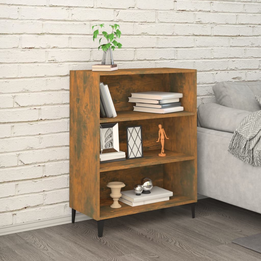 Dressoir 69,5x32,5x90 cm bewerkt hout gerookt eikenkleurig is nu te koop bij PeponiXL, paradijselijk wonen!