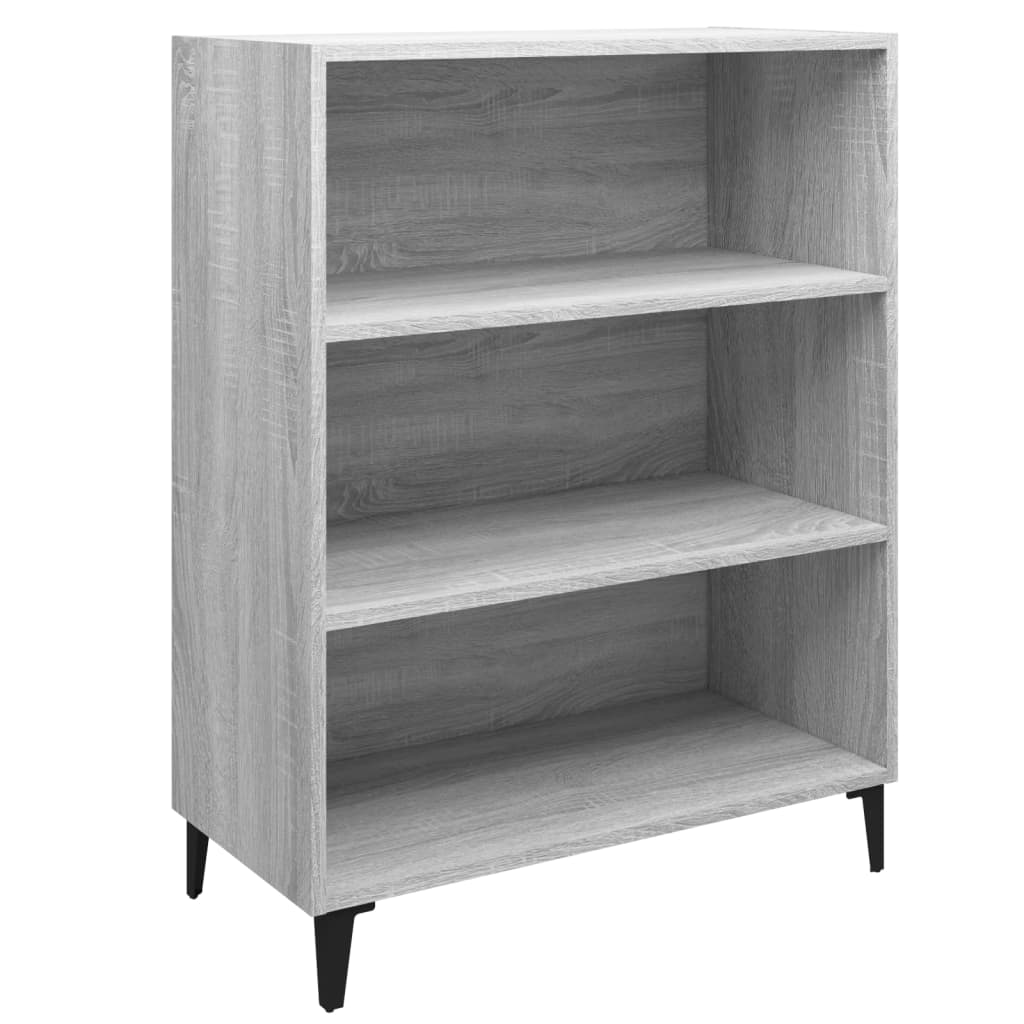 Dressoir 69,5x32,5x90 cm bewerkt hout grijs sonoma eikenkleurig is nu te koop bij PeponiXL, paradijselijk wonen!