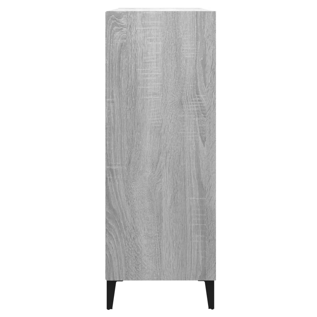 Dressoir 69,5x32,5x90 cm bewerkt hout grijs sonoma eikenkleurig is nu te koop bij PeponiXL, paradijselijk wonen!
