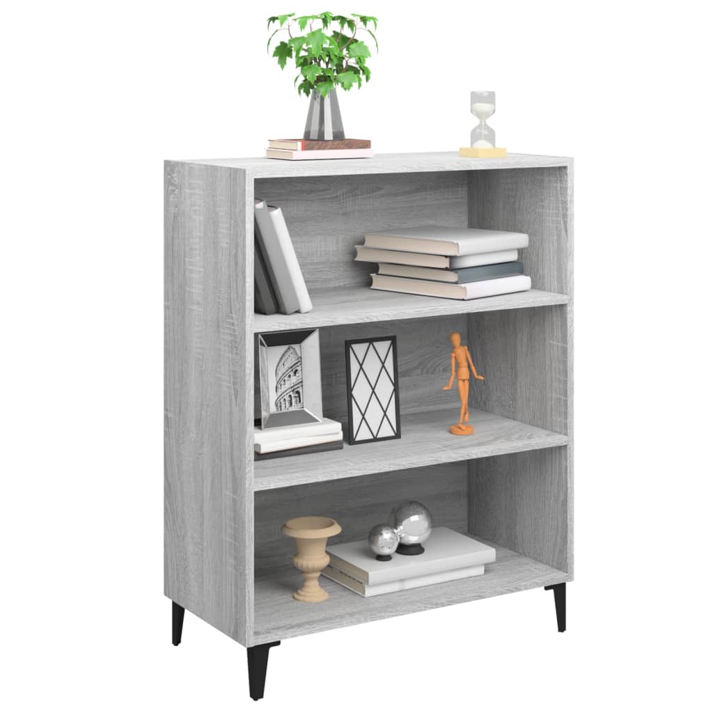 Dressoir 69,5x32,5x90 cm bewerkt hout grijs sonoma eikenkleurig is nu te koop bij PeponiXL, paradijselijk wonen!
