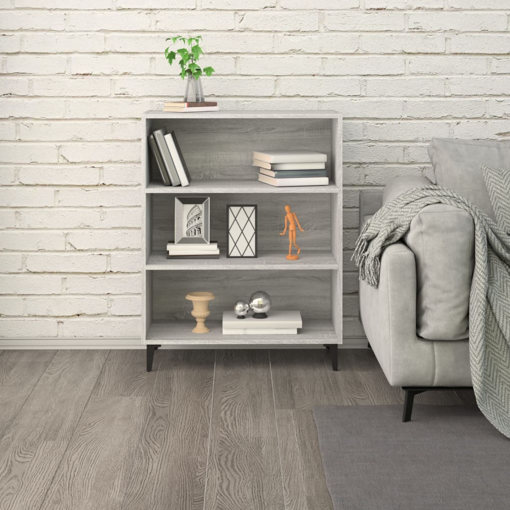 Dressoir 69,5x32,5x90 cm bewerkt hout grijs sonoma eikenkleurig is nu te koop bij PeponiXL, paradijselijk wonen!