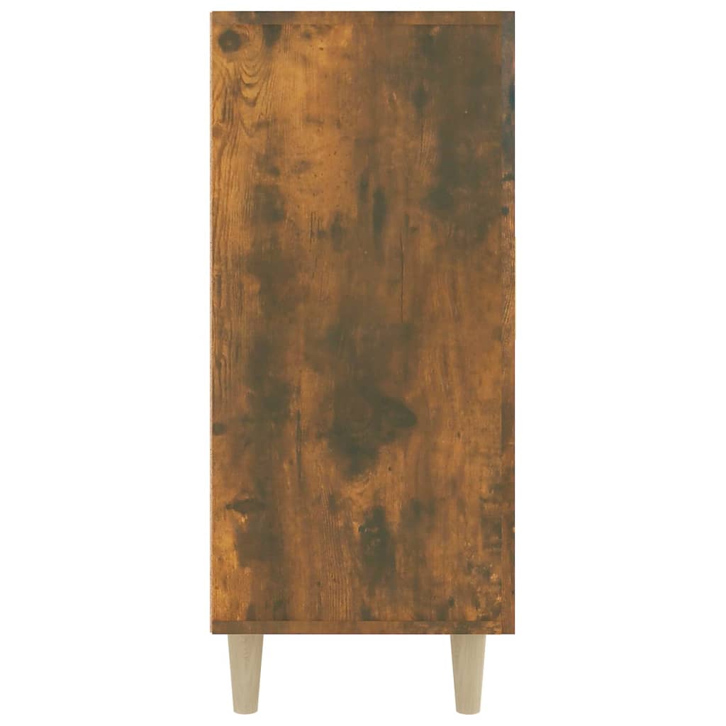 Dressoir 90x34x80 cm bewerkt hout gerookt eikenkleurig is nu te koop bij PeponiXL, paradijselijk wonen!