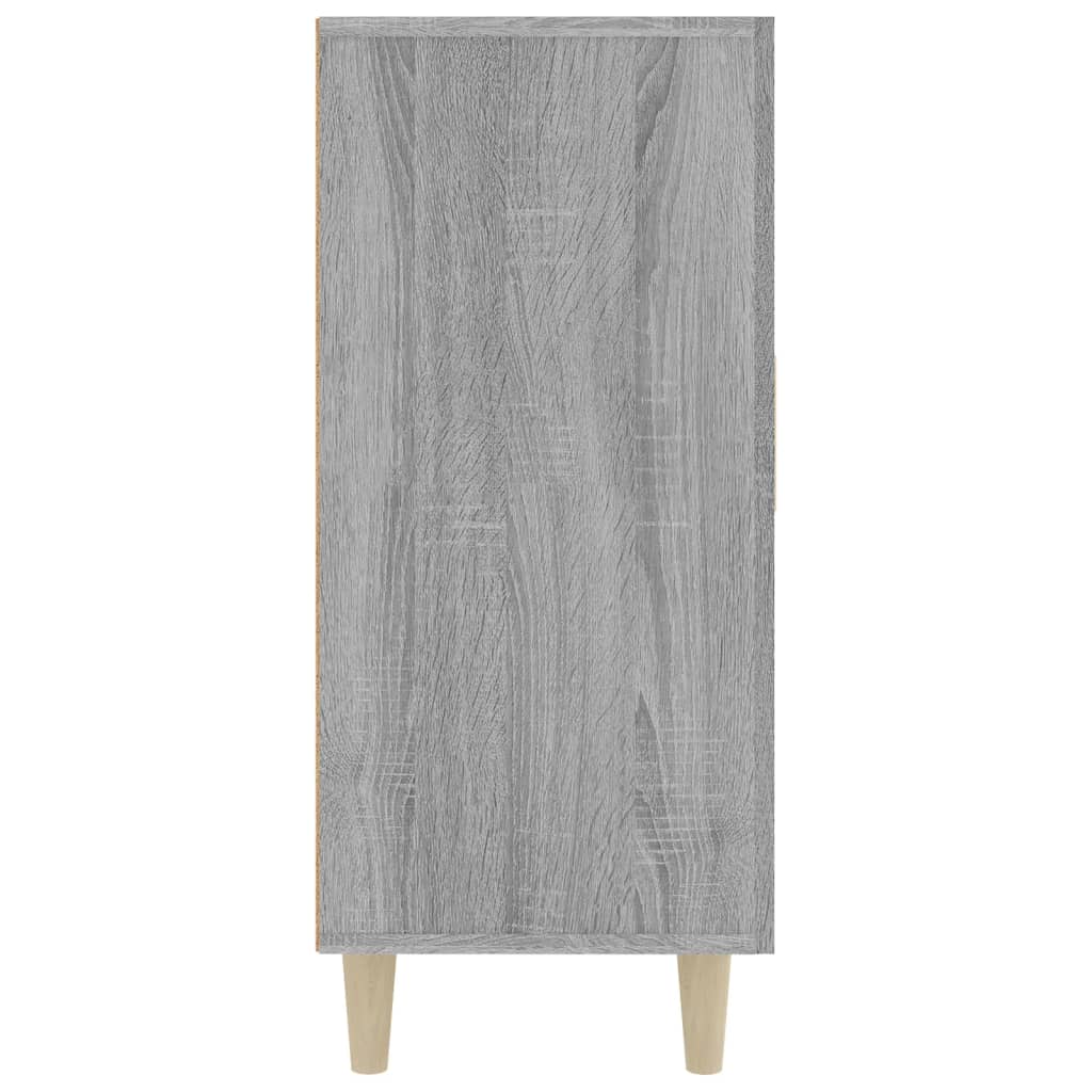 Dressoir 90x34x80 cm bewerkt hout grijs sonoma eikenkleurig is nu te koop bij PeponiXL, paradijselijk wonen!