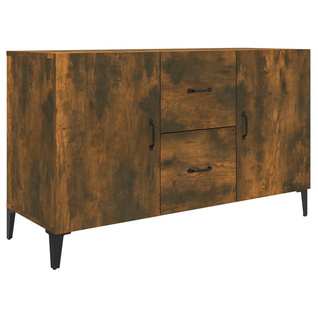 Dressoir 100x36x60 cm bewerkt hout gerookt eikenkleurig is nu te koop bij PeponiXL, paradijselijk wonen!