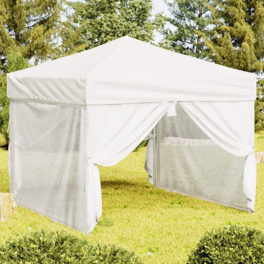 Partytent inklapbaar met zijwanden 3x3 m wit is nu te koop bij PeponiXL, paradijselijk wonen!