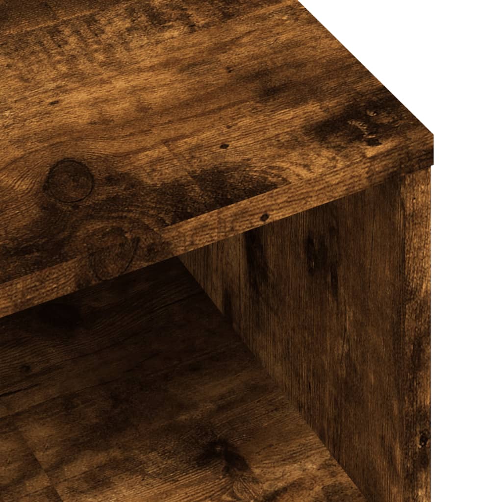 Tv-meubel 80x40x40 cm bewerkt hout gerookt eikenkleurig is nu te koop bij PeponiXL, paradijselijk wonen!