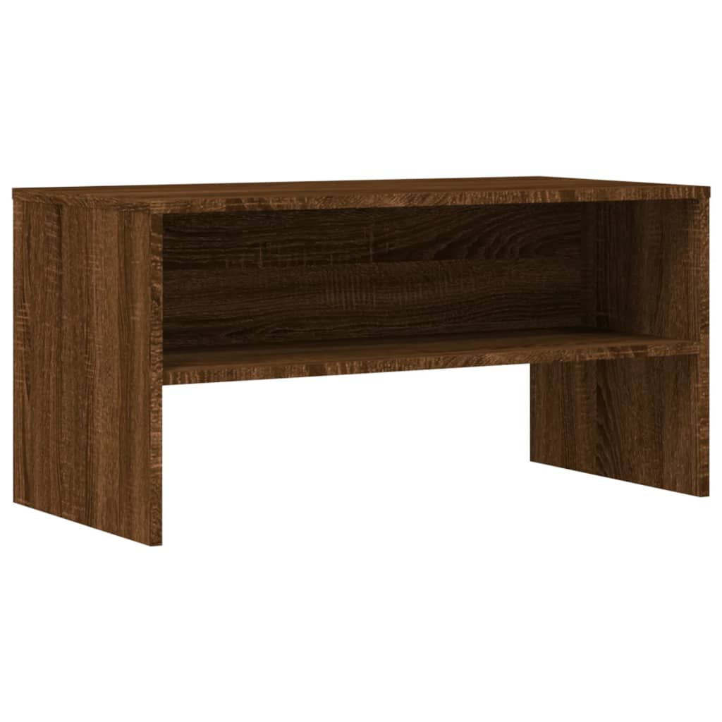 Tv-meubel 80x40x40 cm bewerkt hout bruin eikenkleur is nu te koop bij PeponiXL, paradijselijk wonen!