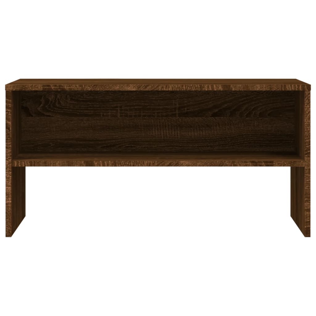Tv-meubel 80x40x40 cm bewerkt hout bruin eikenkleur is nu te koop bij PeponiXL, paradijselijk wonen!