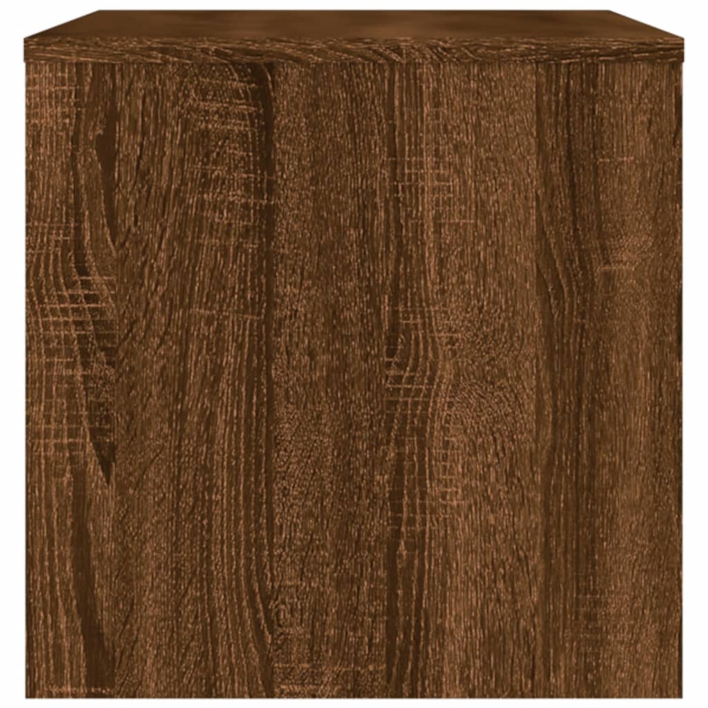 Tv-meubel 80x40x40 cm bewerkt hout bruin eikenkleur is nu te koop bij PeponiXL, paradijselijk wonen!