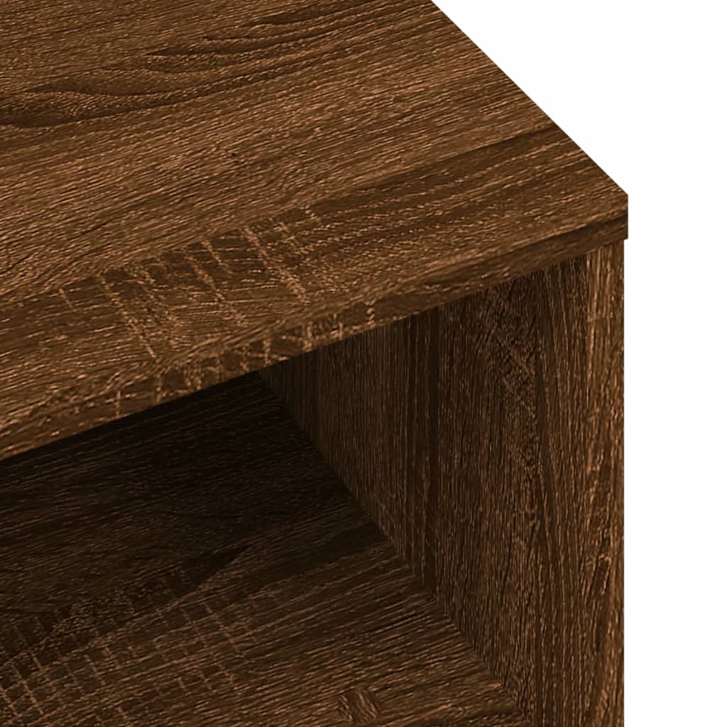 Tv-meubel 80x40x40 cm bewerkt hout bruin eikenkleur is nu te koop bij PeponiXL, paradijselijk wonen!