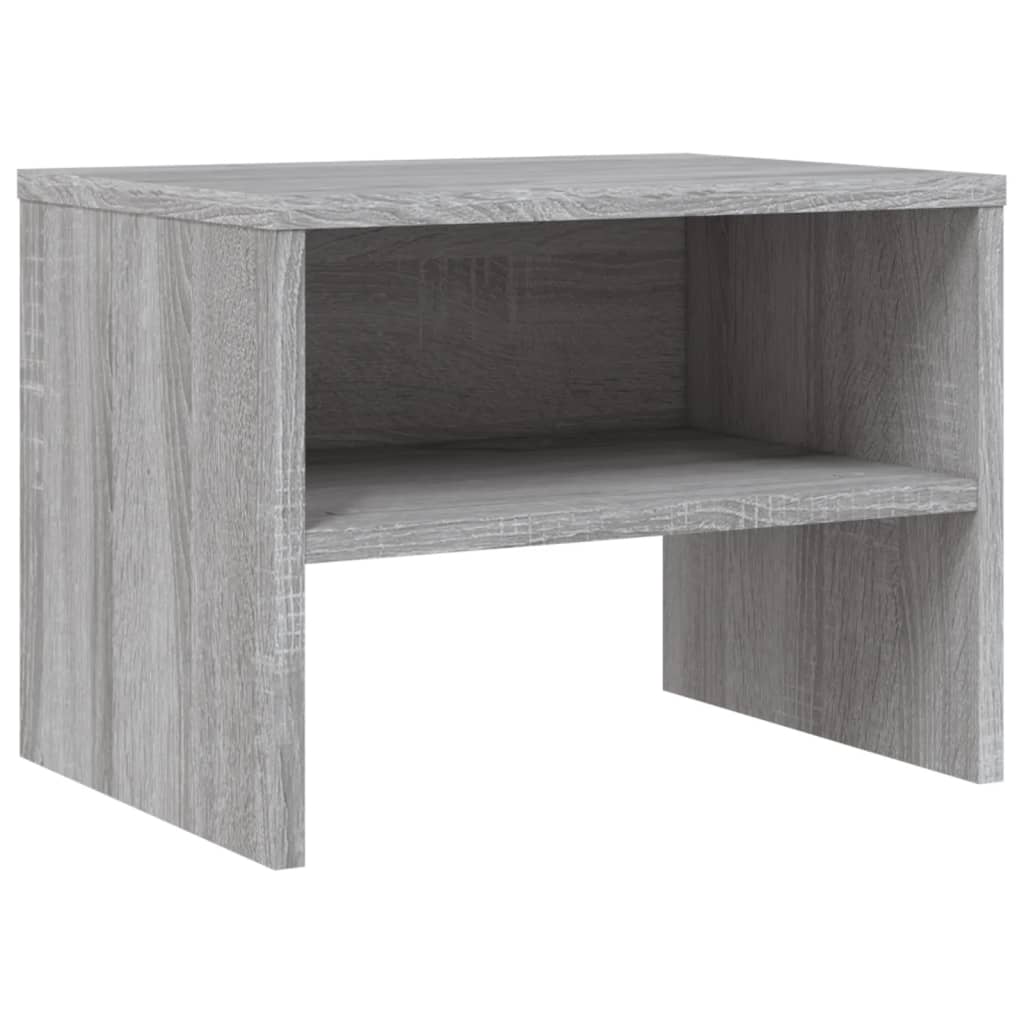Nachtkastjes 2 st 40x30x30 cm bewerkt hout grijs sonoma eiken is nu te koop bij PeponiXL, paradijselijk wonen!